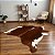 Tapete de couro Bovino 1,90x2,10 Marrom - Imagem 3