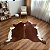 Tapete de couro Bovino 1,90x2,10 Marrom - Imagem 2