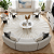 Tapete de couro Redondo Luxo London Offwhite - Nobre Couros - Imagem 2