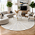 Tapete de couro Redondo Luxo London Offwhite - Nobre Couros - Imagem 1