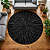 Tapete de couro Redondo Luxo London Black- Nobre Couros - Imagem 4