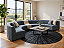 Tapete de couro Redondo Luxo London Black- Nobre Couros - Imagem 1