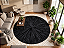 Tapete de couro Redondo Luxo London Black- Nobre Couros - Imagem 2