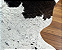 Tapete de couro Bovino Salina Preto e Branco 2,08x2,40 - Imagem 3