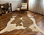 Tapete de couro Bovino Marrom Malhado 2,05x2,40 - Imagem 1