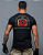 Camiseta Concept Ronin Apparel Don't Tread On Me Japan Preta com Estampa nas Costas - Imagem 1