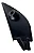 Moldura Interna Retrovisor Esquerdo Gol Voyage 2008 A 2022 Preto - Imagem 1