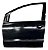 Porta Dianteira Le Volkswagen Fox 2003/2009 4p Dianteira Motorista Preto - Imagem 1