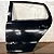 Porta Traseira Esquerda Volkswagen Fox 2003/2009 Detalhes Traseira Motorista Preto - Imagem 2