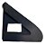Moldura Interna Retrovisor Esquerdo Vw Santana 1991 A 1998 Preto - Imagem 1