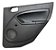 Forro De Porta Traseira Direita Ford Fiesta 2006 2s65a27406 Preto - Imagem 1