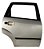 Porta Traseira Direita Ford Fiesta 2003/2012 Original Traseira Passageiro Prateado - Imagem 1
