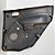 Forro De Porta Traseiro Esquerdo Ford Fiesta 2006 2s65a27407 Preto - Imagem 3