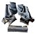 Kit Carpete Forro Porta Malas Corsa Sedan 1996/2010 Cinza-escuro - Imagem 1