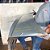 Tampa Traseira Porta Malas Polo Sedan 2003/2012 Detalhes Prateado - Imagem 2