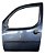 Porta Dianteira Esquerda Fiat Doblo 2002/2007 Filé Dianteira Esquerdo - Motorista Cinza - Imagem 2