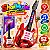 Guitarra Infantil ShowMusic 52cm com Luz e Som Musical - Imagem 2