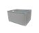 Cesto Caixote Organizador Sintético Branco 40x25x20 - Imagem 1