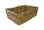 Cesta de Palha de taboa vime caixa organizadora 28x20x10 - Imagem 2