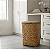 KIT Caixa Organizadora 120x35x40 e Cesto Roupas 45x30x75 Taboa NT - Imagem 4