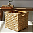 Cesto Caixote Fibra Taboa Natural 40x20x30 - Imagem 3