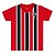 Camiseta Infantil São Paulo Tricolor Listrada Oficial - Imagem 3