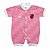 Macacão Bebê Flamengo Rosa Manga Curta Oficial Torcida Baby - Imagem 3