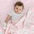 Cobertor Bebê Microfibra Rosa Cílios 1,10m X 85Cm Papi - Imagem 4