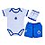 Kit Bebê Cruzeiro Body Shorts e Meia Oficial - Imagem 1