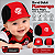 Boné Bebê Flamengo Rubro Negro 100% Algodão Oficial - Imagem 3