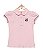 Camisa Polo Infantil Santos Rosa Oficial - Imagem 3