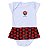 Body Vestido Vitória Corações Torcida Baby - Imagem 2