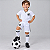 Conjunto Infantil Santos Uniforme Dry Branco Oficial - Imagem 1