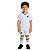 Conjunto Infantil Santos Uniforme Dry Branco Oficial - Imagem 1