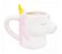 Caneca De Porcelana Formato Unicórnio Rosa 400ml - Imagem 1