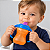 Copo Mighty Grip Laranja/Azul Munchkin 237ml - Imagem 1