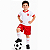 Uniforme Flamengo Infantil Juvenil Futebol Branco Oficial - Imagem 1