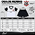 Pijama Infantil Corinthians Manga Curta 100% Algodão Oficial - Imagem 4