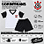 Pijama Infantil Corinthians Manga Curta 100% Algodão Oficial - Imagem 3