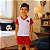 Pijama Infantil São Paulo Manga Curta 100% Algodão Oficial - Imagem 1