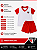 Pijama Infantil São Paulo Manga Curta 100% Algodão Oficial - Imagem 2