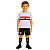 Uniforme Infantil São Paulo Kit 3 Peças Meião Preto Oficial - Imagem 2