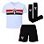 Uniforme Infantil São Paulo Kit 3 Peças Meião Preto Oficial - Imagem 1