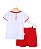 Conjunto Infantil São Paulo Feminino Short Saia Oficial - Imagem 3