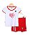 Conjunto Infantil São Paulo Feminino Short Saia Oficial - Imagem 2