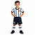 Uniforme Infantil Corinthians Listrado Kit 3 Peças Oficial - Imagem 2