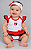 Body Vestido Bebê São Paulo Com Tiara Oficial - Imagem 1