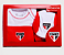 Conjunto Curto São Paulo 3 Pçs Body Shorts e Boné Oficial - Imagem 3