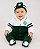 Macacão Bebê Palmeiras Plush Com Gorro Feminino Oficial - Imagem 1