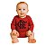 Body Bebê Flamengo Manga Longa Escudo Oficial - Imagem 1
